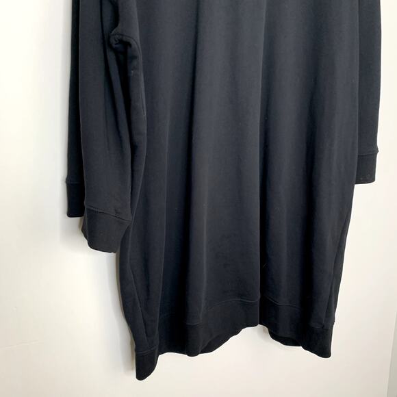 MSGM Hooded Sweatshirt Dress In Black White Red Womens Large Heavyweight - Picture 5 of 15